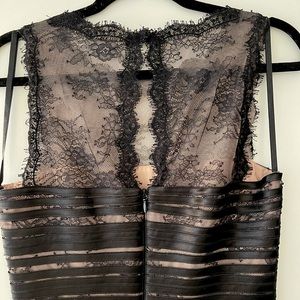 BCBG Maxazria black lace dress